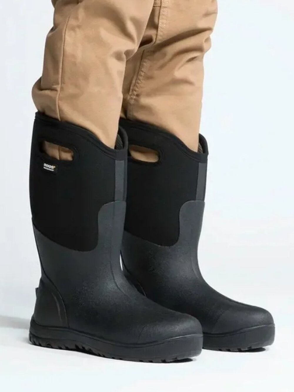 NWOB Mens Bogs Black Waterproof Neo-Tech Pull-On Classic Ultra High Farm Boot 10
